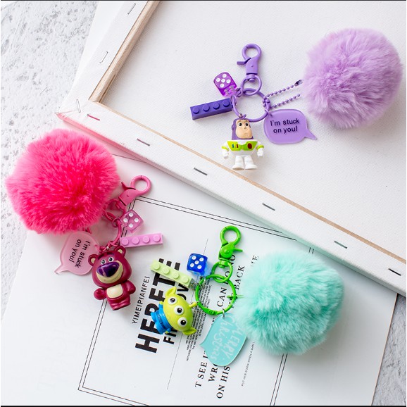 Móc khóa trang trí hình nhân vật trong Toy Story dễ thương