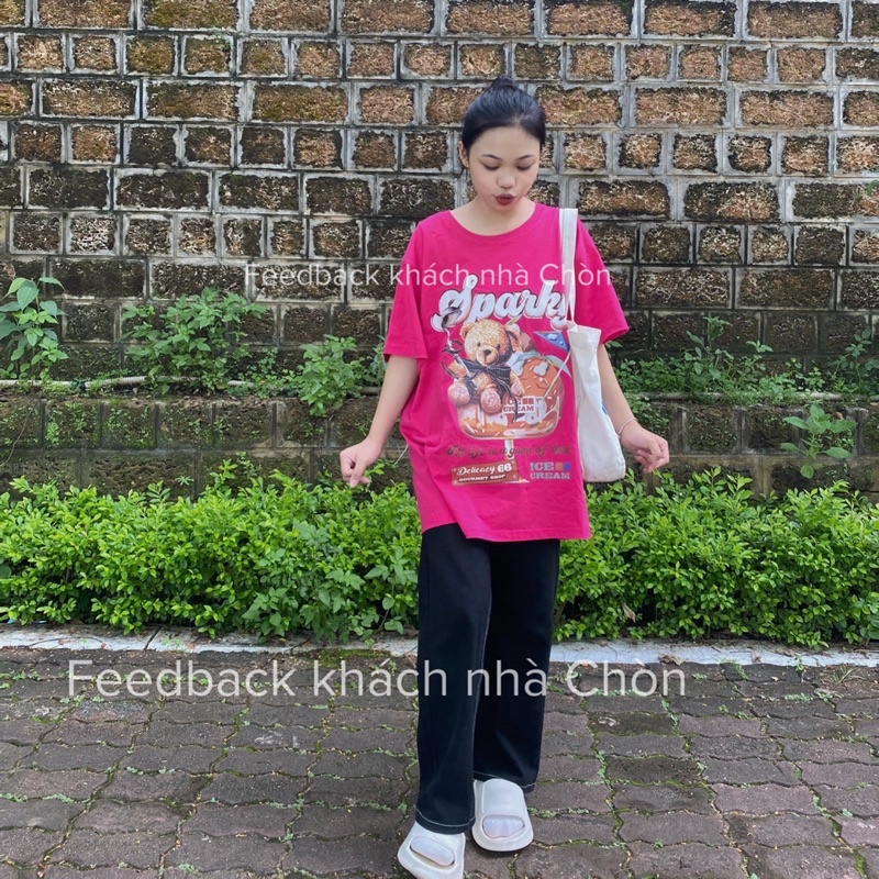 Áo thun NELLY, chính hãng, sẵn hàng, dáng Unisex hình in Sparky CHÒN CLOTHING