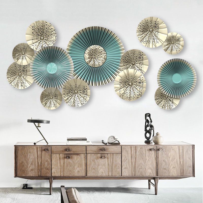 Decal dán tường mẫu vòng tròn 3d