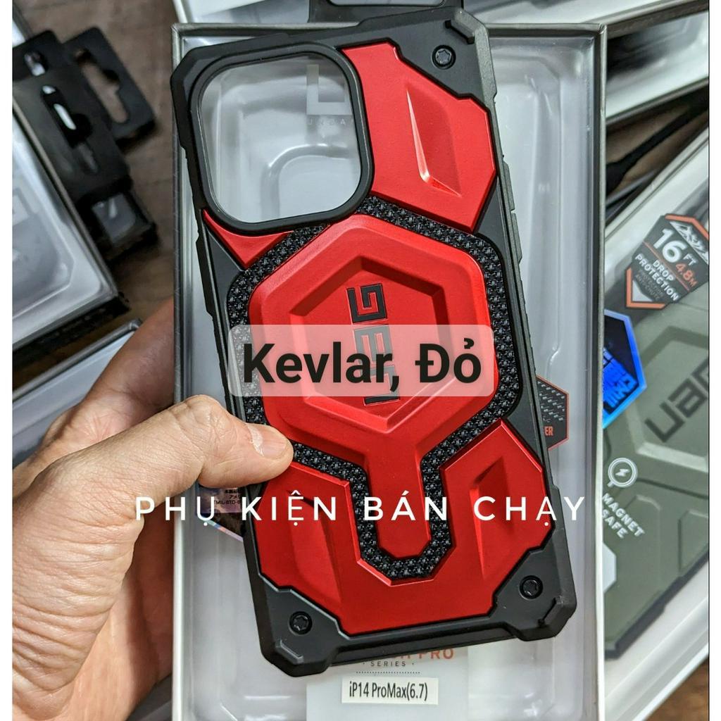 Ốp lưng UAG Monarch Pro IP 15 Pro max / 14 Plus / 13 chống sốc, có vòng từ tính, hỗ trợ phụ kiện không dây