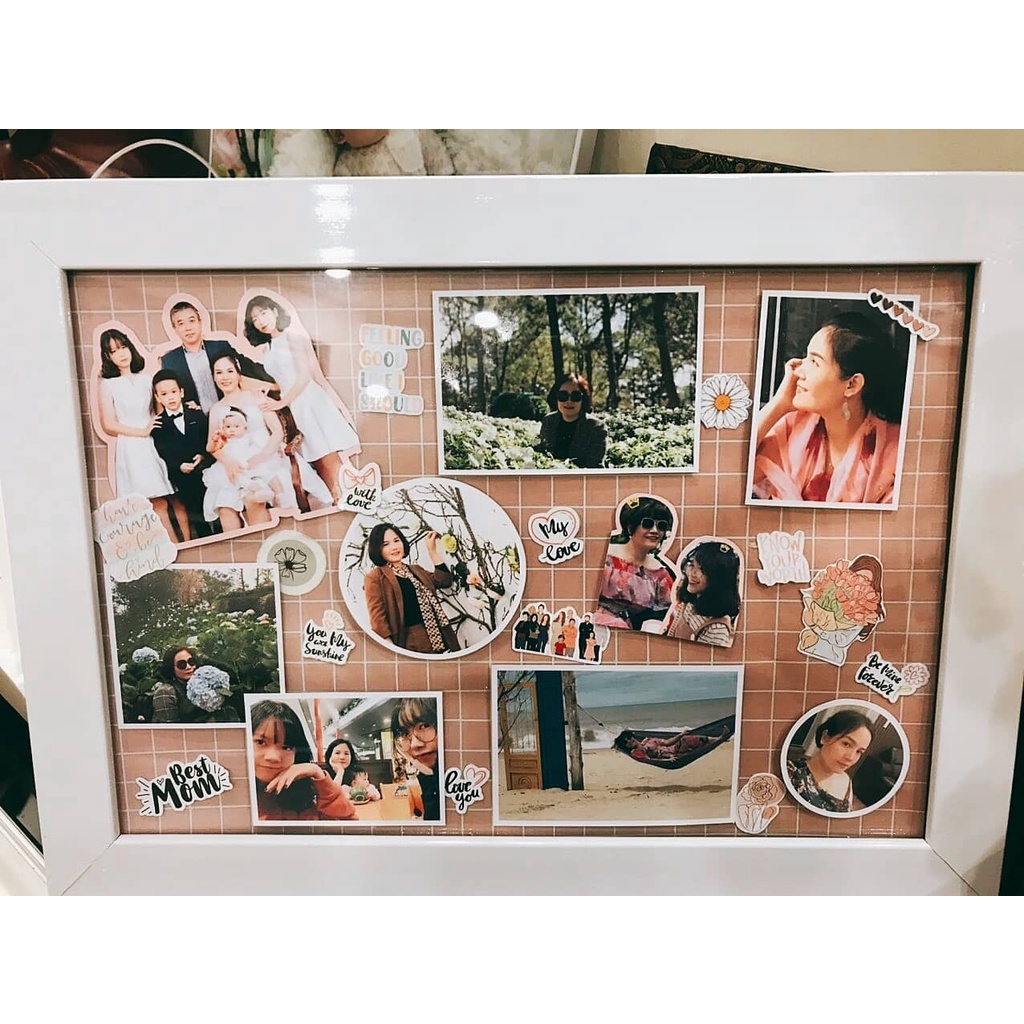 In sticker chữ - số - ngày sinh nhật - kỷ niệm làm khung ảnh theo yêu cầu