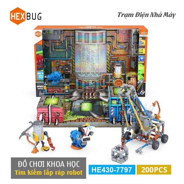 Đồ Chơi Lắp Ráp Junkbots Trạm Điện Nhà Máy - HEXBUG 430-7797