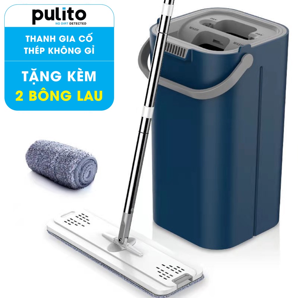 Cây lau nhà tự vắt thông minh Pulito, Chổi lau nhà 360 độ đa năng BLN-R4