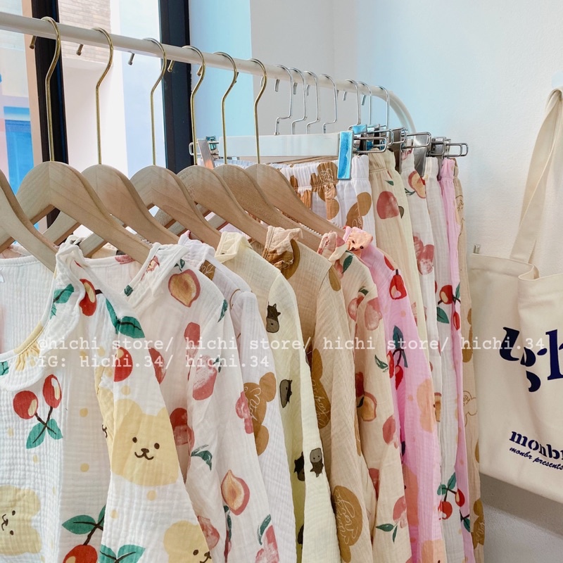 bộ ngủ pịama mặc nhà thu đông dài tay 7 hình cute ảnh thật video phong cách ulzzang hàn quốc hichi | BigBuy360 - bigbuy360.vn