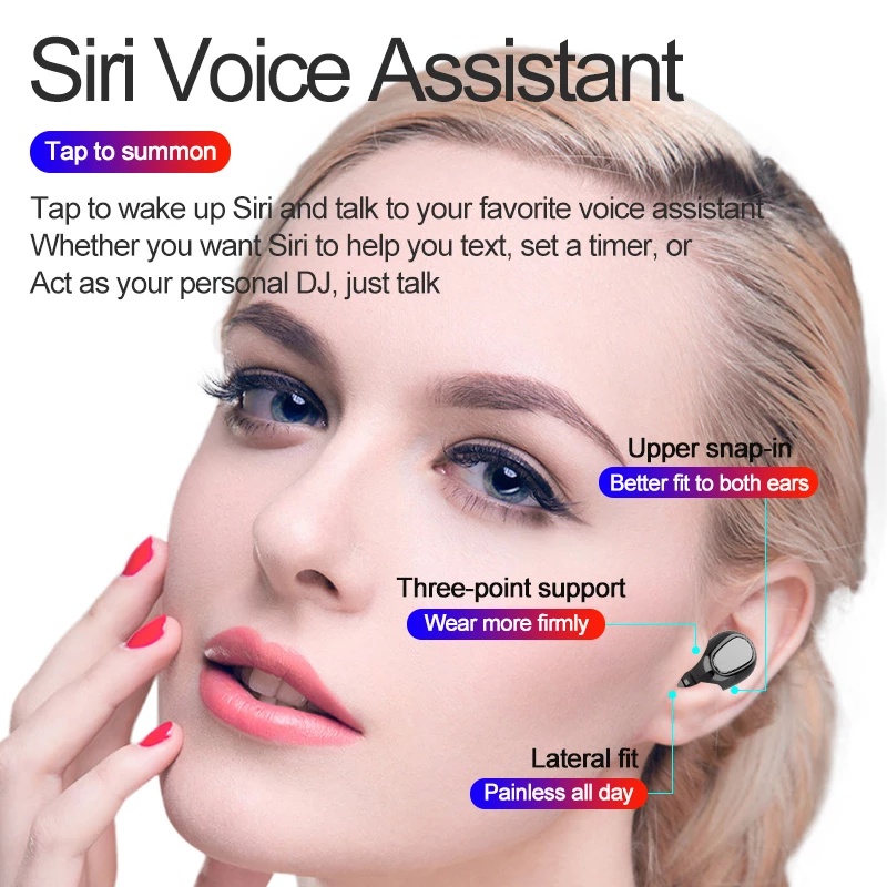 Tai nghe không dây mini siêu nhỏ có mic