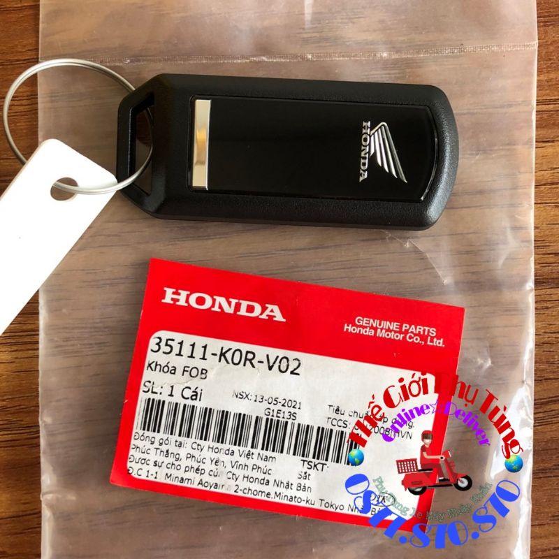 [Ảnh thật][Chính hãng] REMOTE K0R - FOB CHÌA KHÓA SMARTKEY SH 125/150 2020 ZIN MỚI