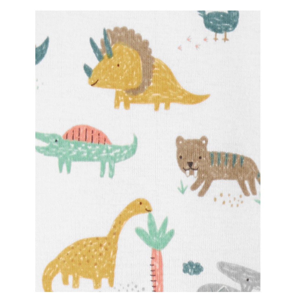 Bodysuit Carter's Dinosaur Nhập Mỹ Cho Bé Trai Set 5 Bộ