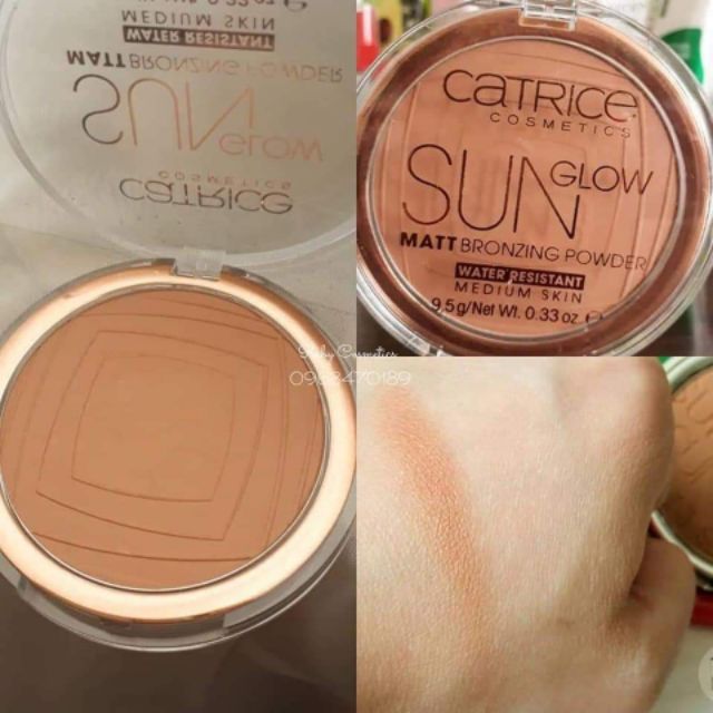 Phấn tạo khối Bronzer Catrice Sun Glow Matt Bronzing Powder