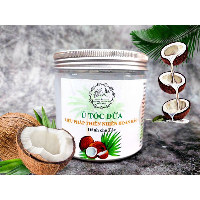 Ủ TÓC CỐT DỪA TƯƠI HANDMADE NHÀ BỘT