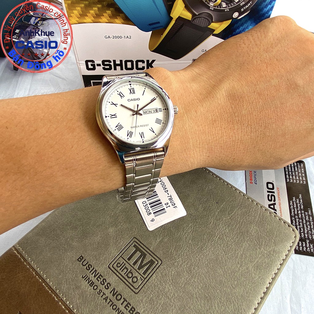 Đồng hồ nam Casio MTP-V006 MTP-V006D MTP-V006G MTP-V006SG bảo hành 1 năm chính hãng Anh Khuê dây thép | BigBuy360 - bigbuy360.vn