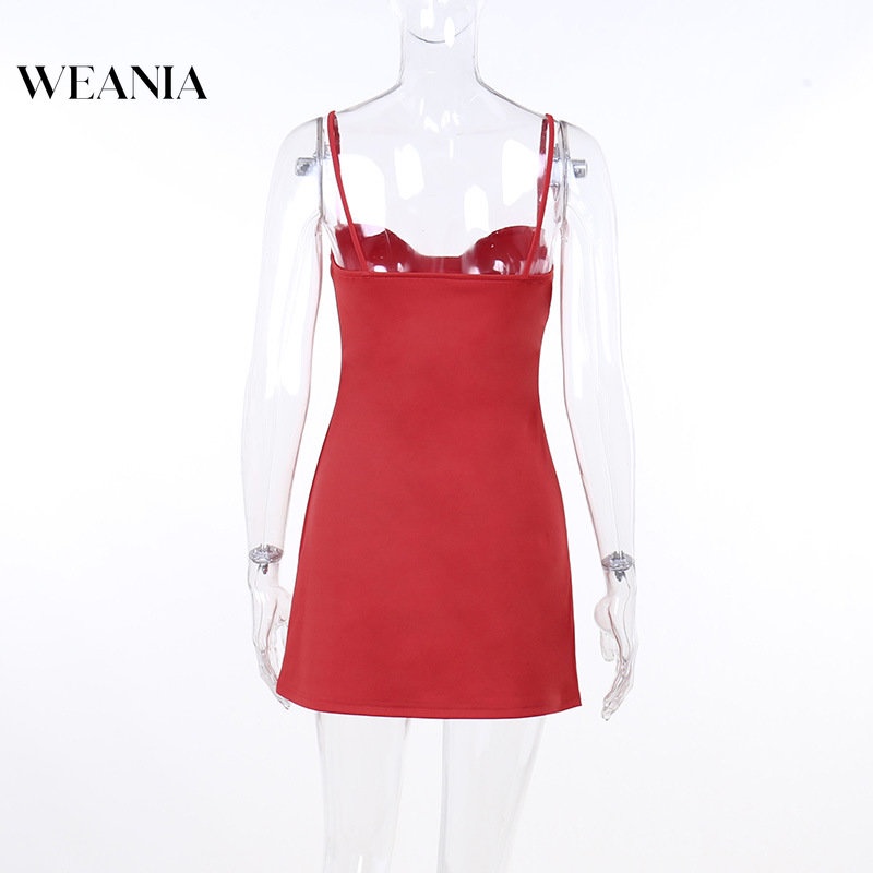 Đầm Hai Dây Hở Lưng Khoét Sâu Gợi Cảm Cho Nữ