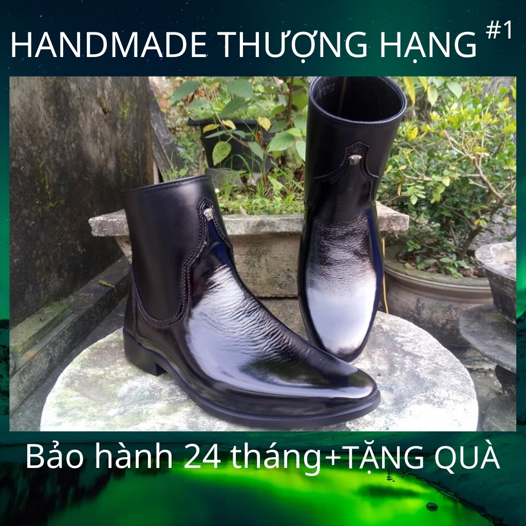 Bốt nam,giày cao cổ khóa kéo mã K125,chất liệu da bò nhập khẩu cao cấp với 2 màu đen và nâu,phong cách miền tây nước mỹ.