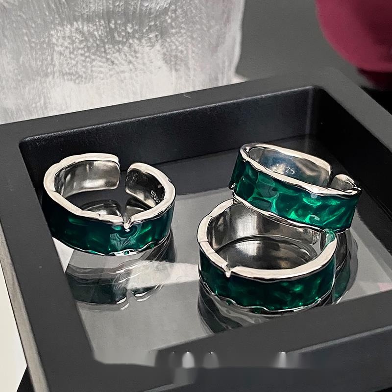 Nhẫn Hở Phong Cách hip-hop retro Cá Tính