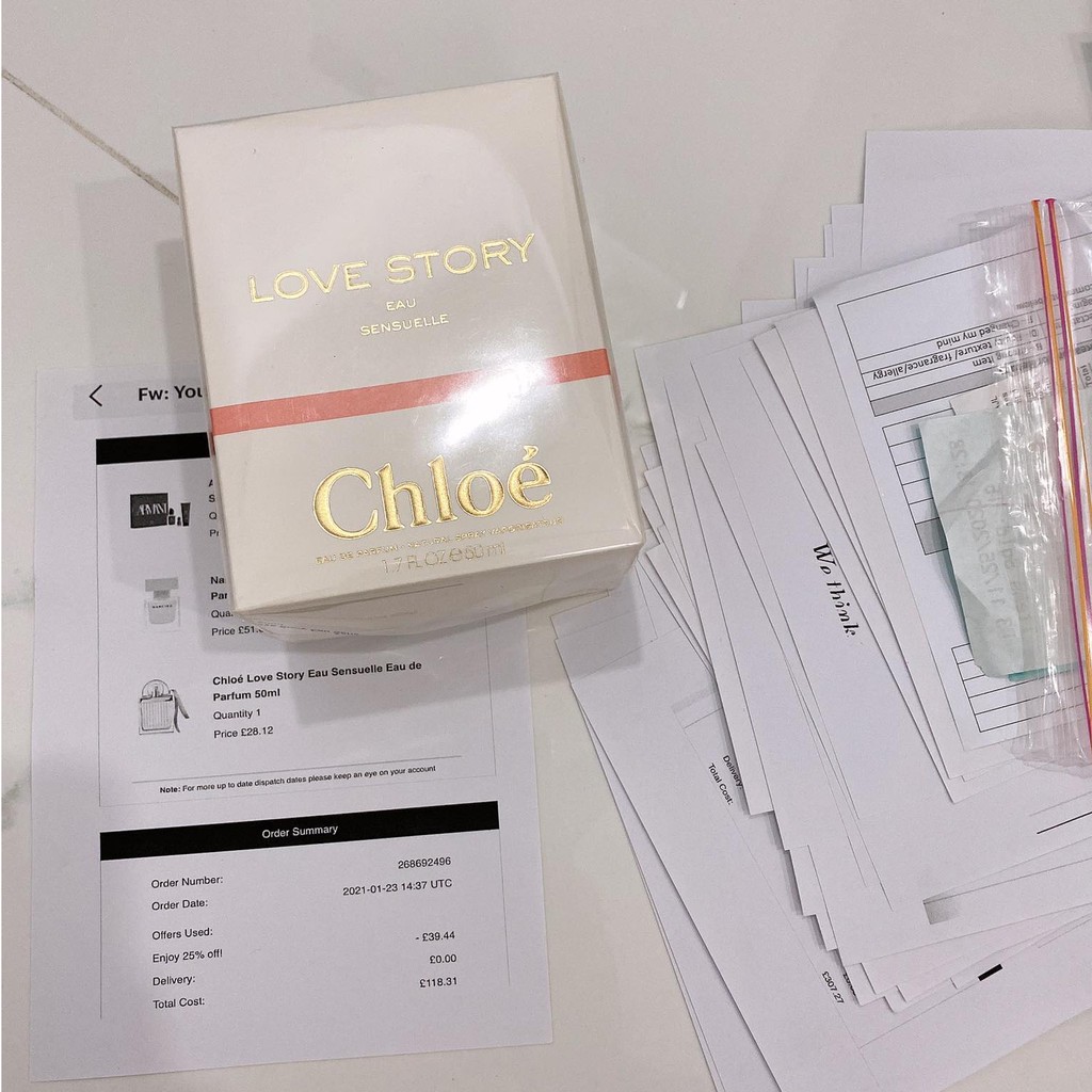 [ CHÍNH HÃNG + CÓ VIDEO] Nước hoa Chloe Love Story Eau Sensulle 50ml - ib shop giảm 20k