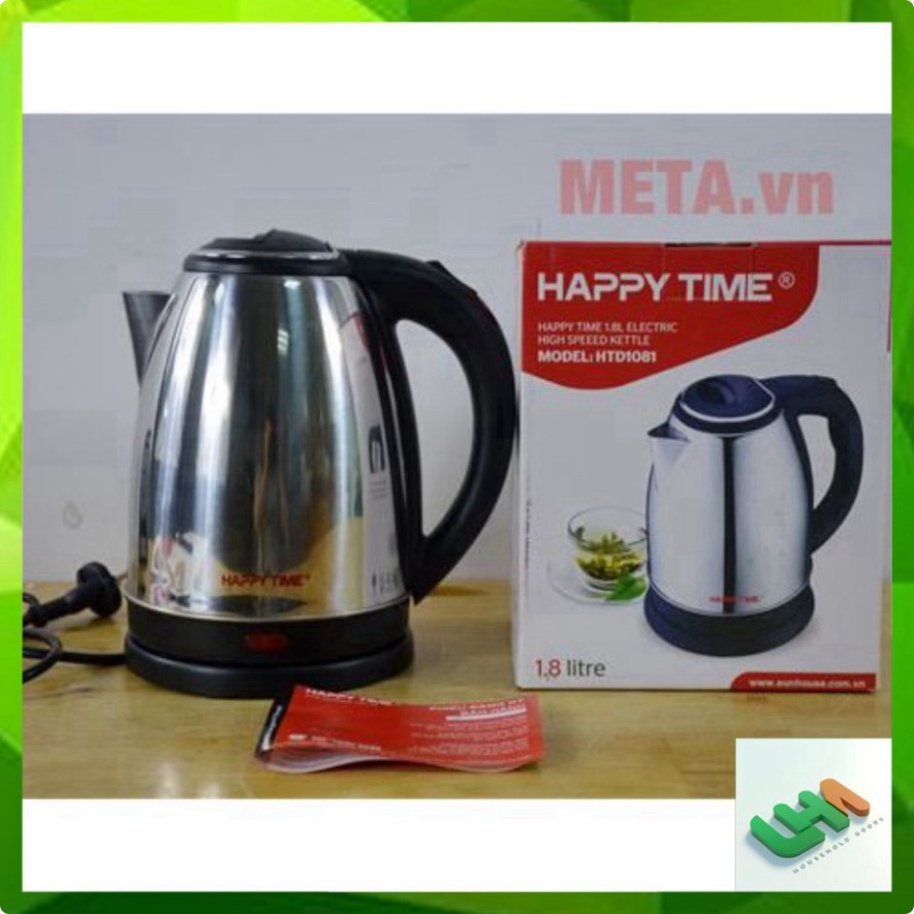 Ấm siêu tốc Inox 1,8L Sunhosue HAPPY TIME bảo hành 12 tháng