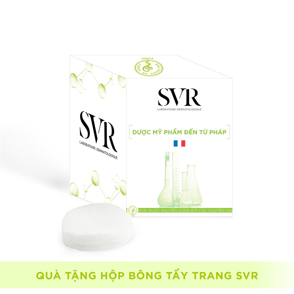 (QUÀ TẶNG) Bông tẩy trang SVR Laboratoire Dermatologique (25 miếng/hộp)