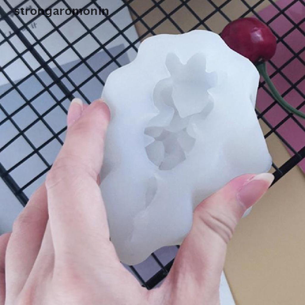 Khuôn Làm Bánh / Xà Phòng / Nến Hình Cây Xương Rồng 3D Bằng Silicone DIY