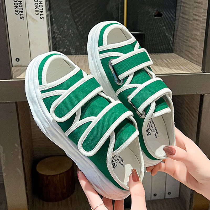 Dép thể thao IELGY đế xuồng phối màu độc đáo thời trang cho nữ