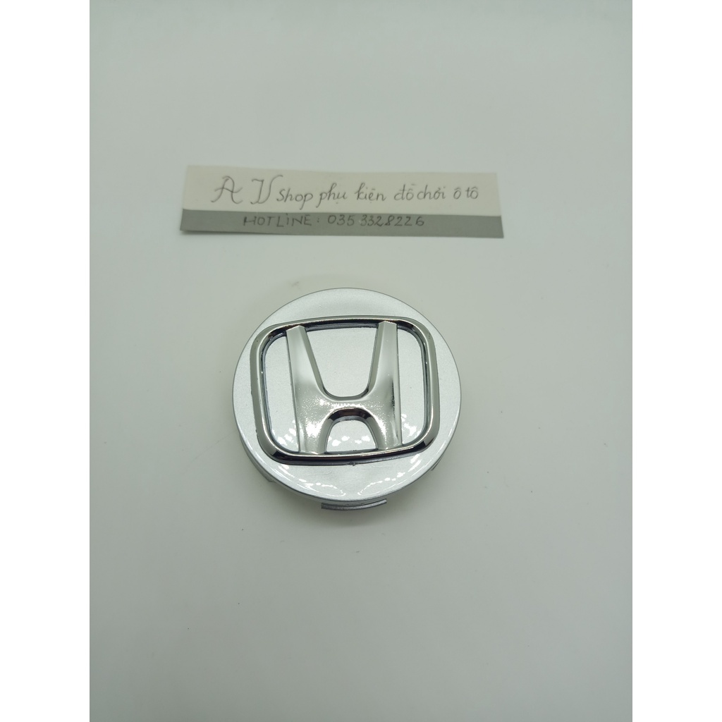 Logo chụp mâm bánh xe ô tô Honda đường kính 58mm dùng cho xe City, CRV - 01 chiếc
