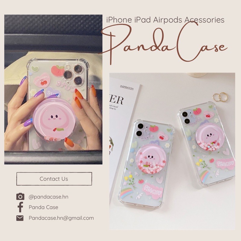 Ốp lưng iphone chống shock Đào Nhũ