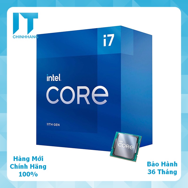 CPU Intel Core i7 11700K (3.60 Up to 5.00GHz, 16M, 8 Cores 16 Threads) Full Box - Hàng Chính Hãng