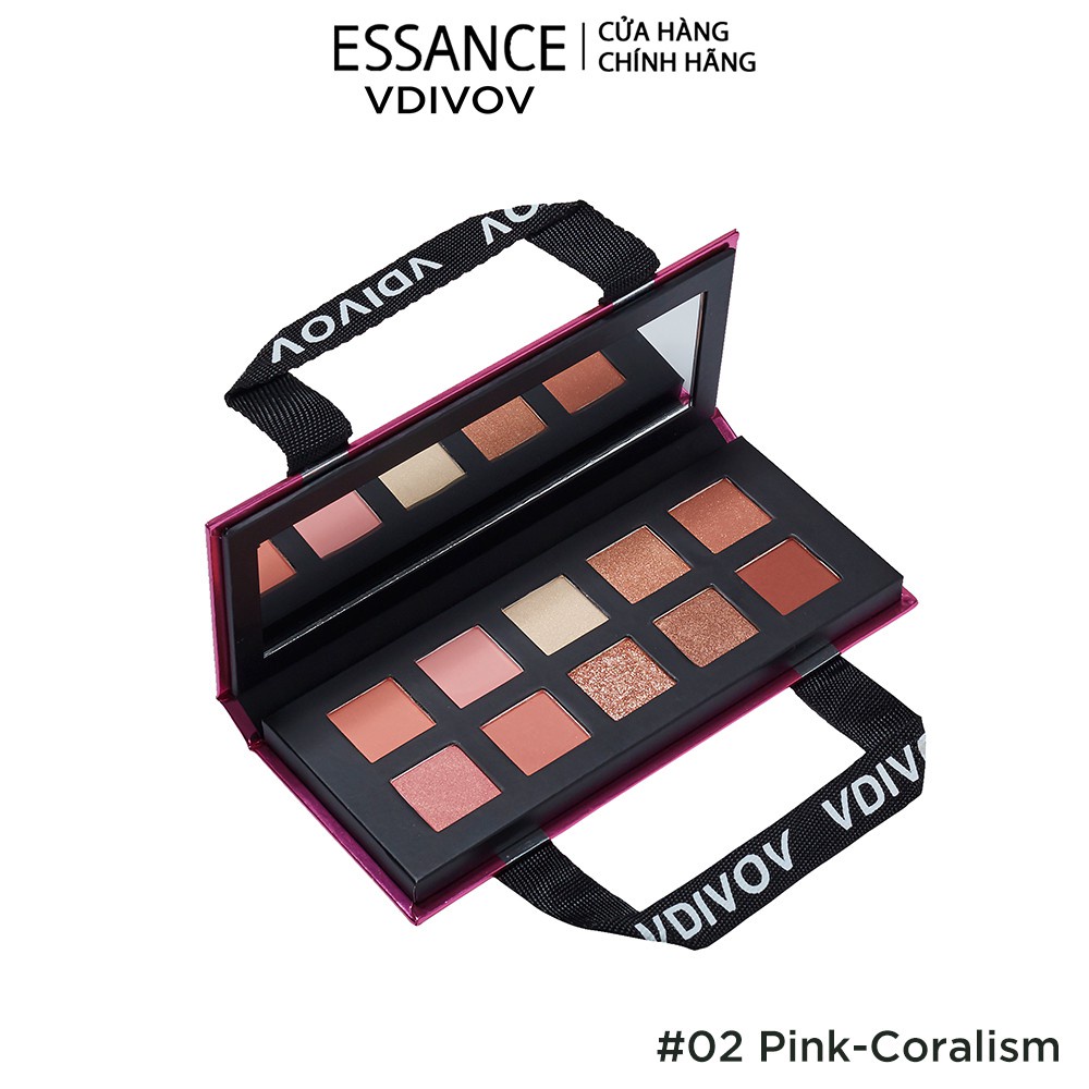 [Mã COSLG5 giảm 10%]Phấn mắt 10 màu Essance VDIVOV Eye Color Bag 10g