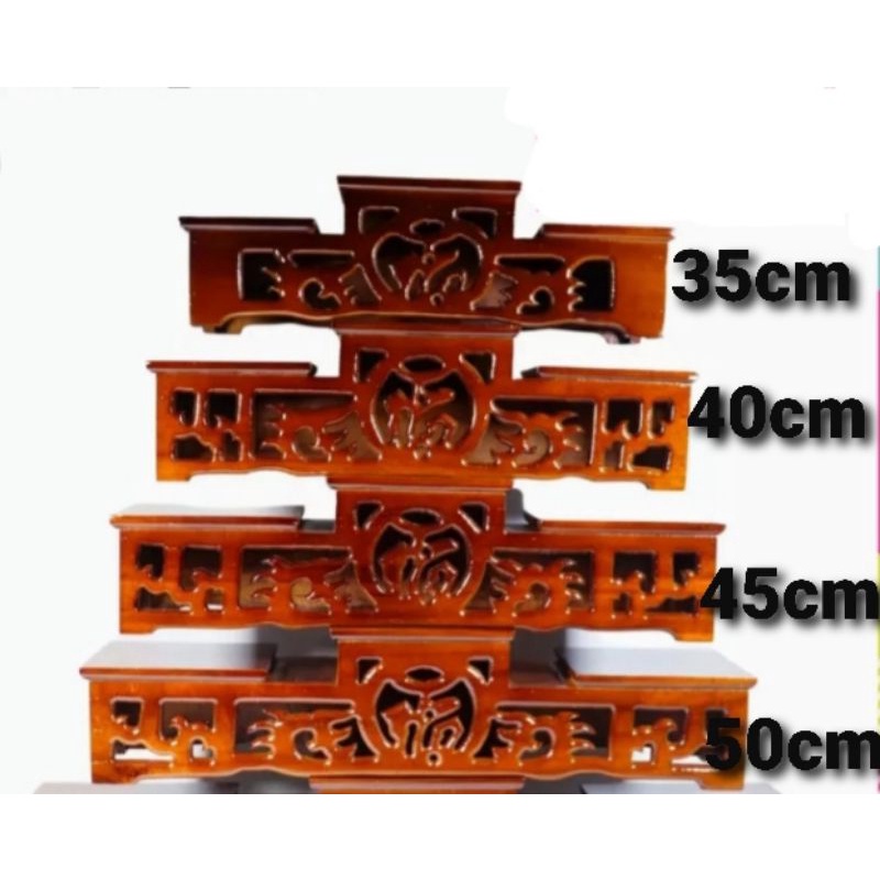 Đôn Kệ Tam cấp để vật thờ Nhiều cỡ. gỗ tràm bông vàng sơn PU CAM KẾT GIÁ RẺ TRÊN Thị Trường