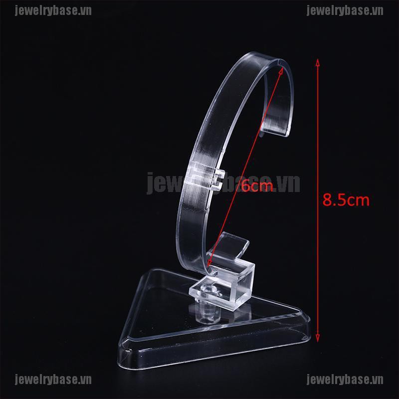 [Base] 1pc clear plastic wrist watch display rack holder sale show case stand tools [VN]