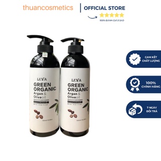 Gội Xả Mềm Mượt, Chống Rụng Và Phục Hồi Tóc Argan & Oliu Green Organic Nhật Bản Hương Nước Hoa 500*500ml