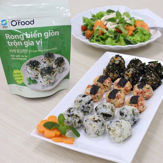 Rong biển giòn trộn cơm O'Food 30g tẩm ướp đầy đủ gia vị vừa miệng, ăn liền tiện lợi