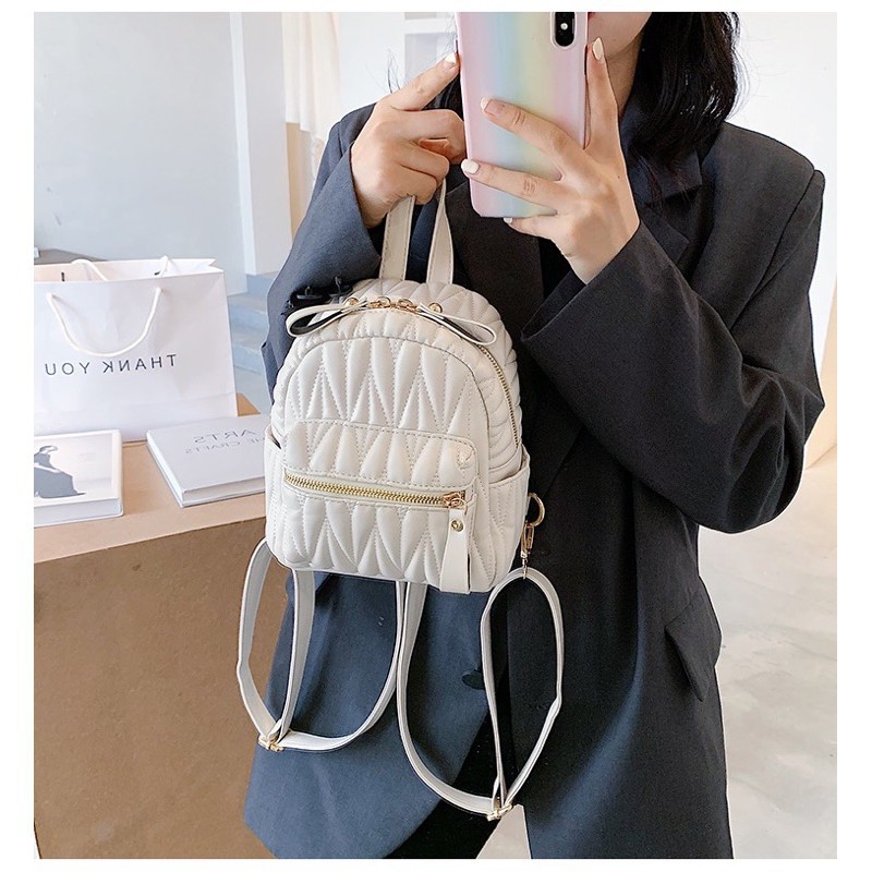 Balo Nữ Mini  Đeo Chéo Cao Cấp Đi Chơi Thời Trang Đi Học Cho Bé Phong Cách Hàn Quốc - BL019