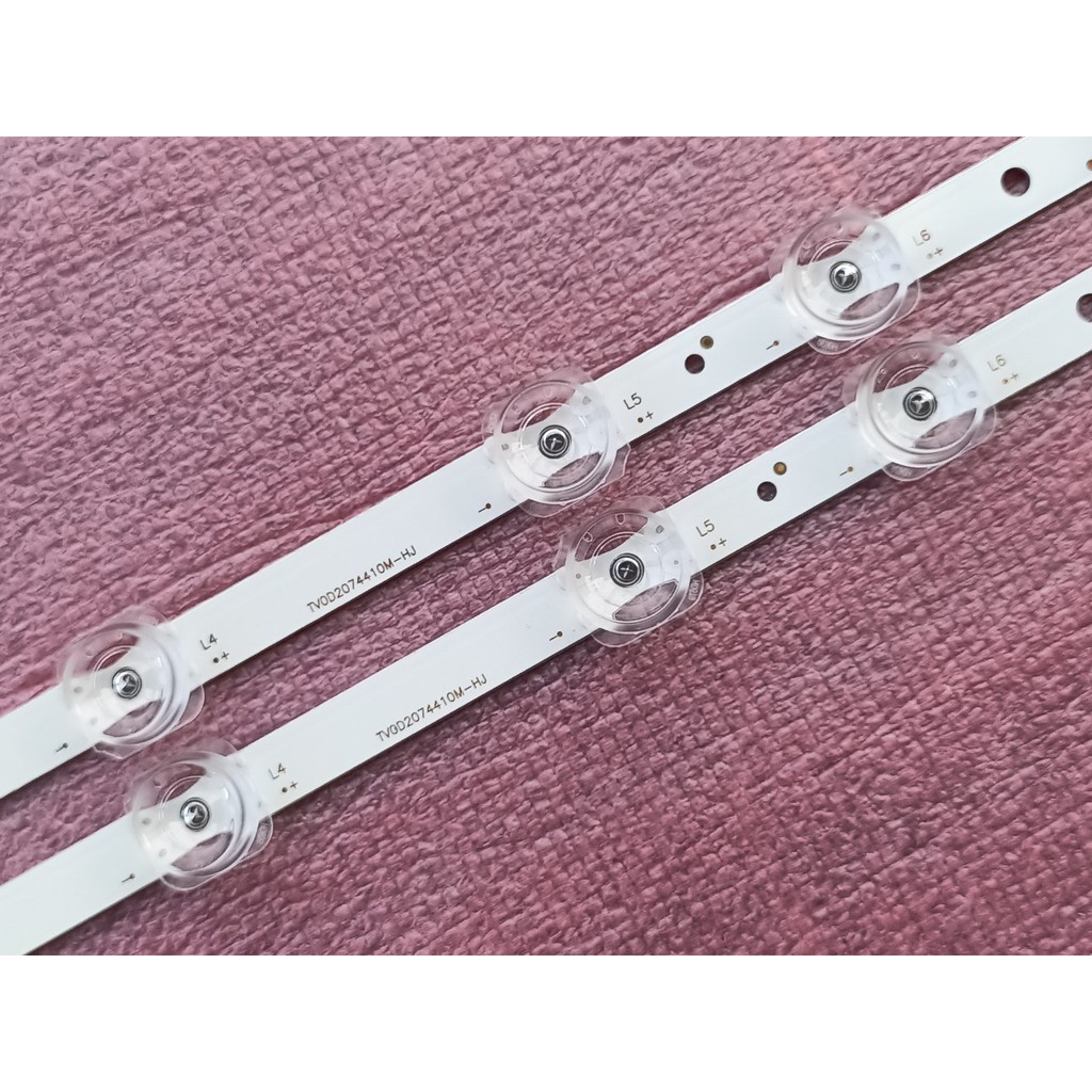 LED TIVI TCL 40S6500 40S6800  40P65 40D3000 MỚI 100% BỘ 2 THANH, MỖI THANH 10 BÓNG 6V, DÀI 74,2cm 40HR330M10A0