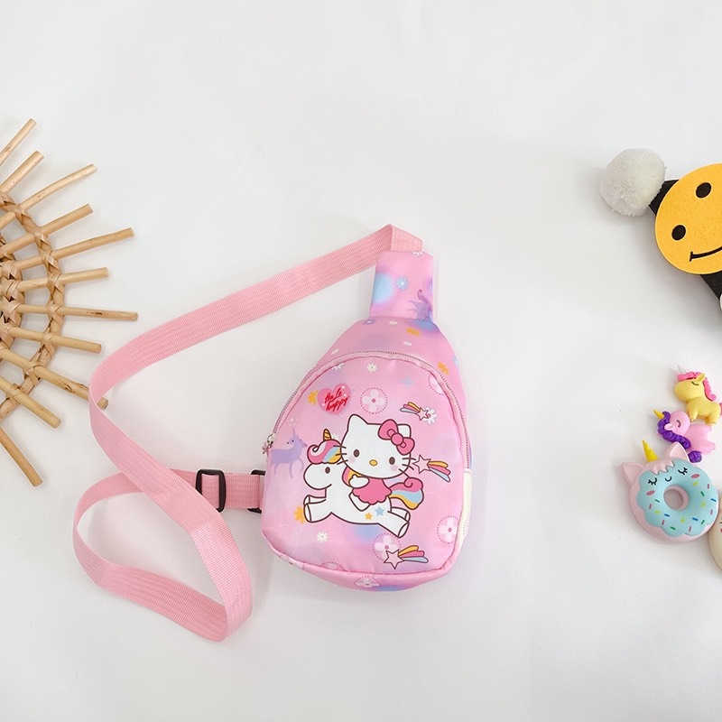 Túi đeo chéo bao tử cho bé trai bé gái phù hợp trẻ em từ 3 tuổi đeo ngực mini nhiều hình dễ thương Xu Xu Kids