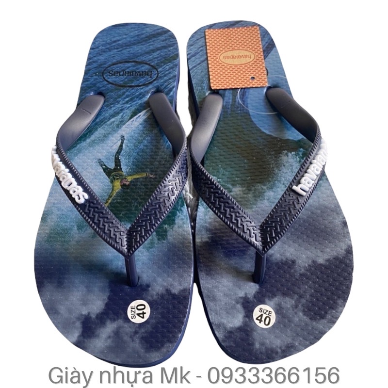 Dép Kẹp Xỏ Ngón Nam Havaianas hoạ tiết lướt sóng siêu êm siêu bền chống trơn - DL124