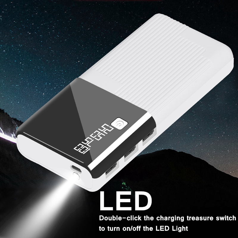 Sạc dự phòng KRECOO thiết kế 3 cổng USB siêu bền 80000mAh