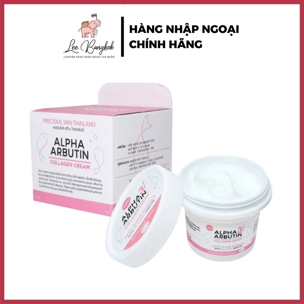 Kem Dưỡng Trắng Da Body Alpha Arbutin Collagen Cream 3plus+ Thái Lan
