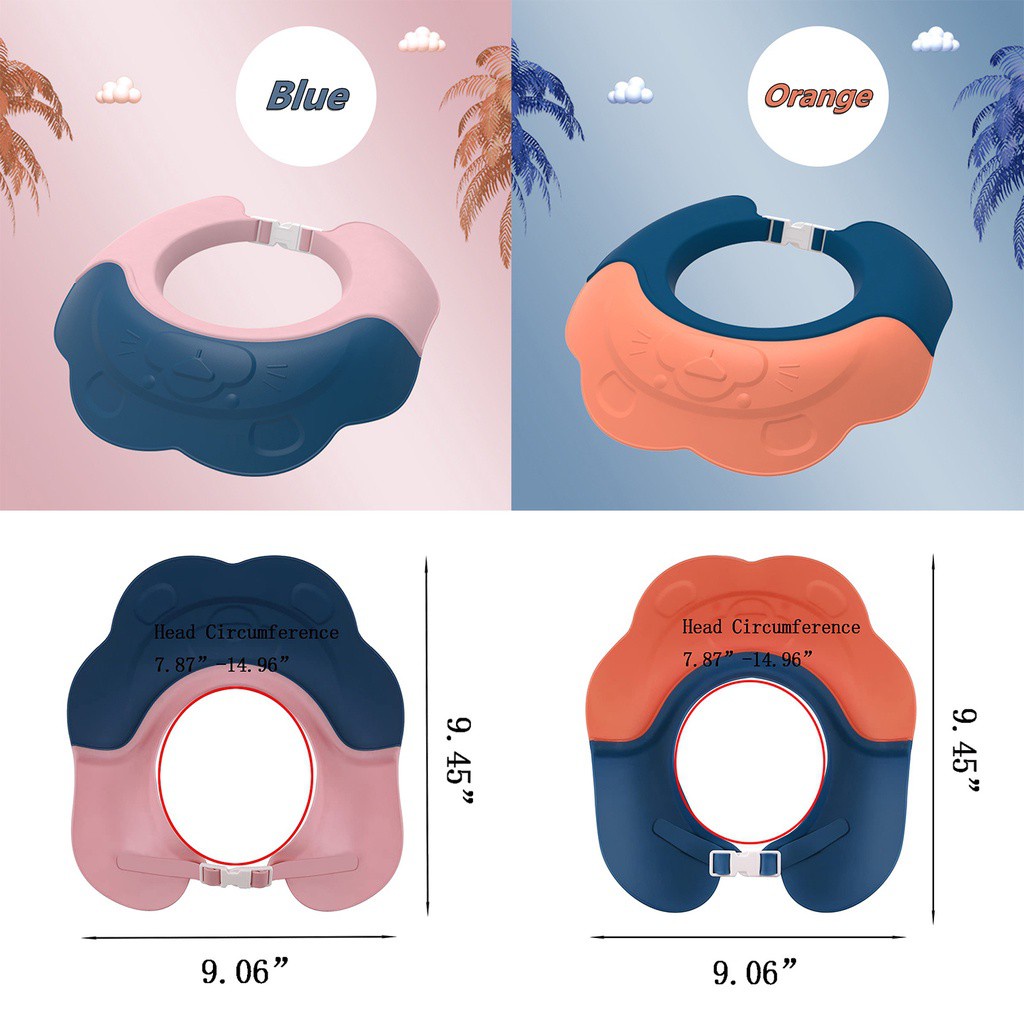 Mũ Chắn Nước Gội Đầu Bảo Vệ Tai Bằng Silicon Nhiều Màu Tùy Chỉnh Nhỏ Gọn Chống Nước Cho Bé