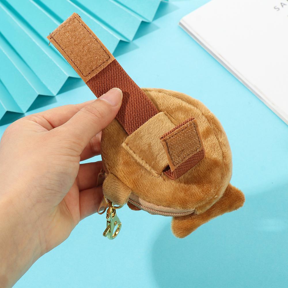 Hộp Đựng Tiền Xu / Cài Áo / Đồ Chơi Bằng Vải Lông Xù Xinh Xắn