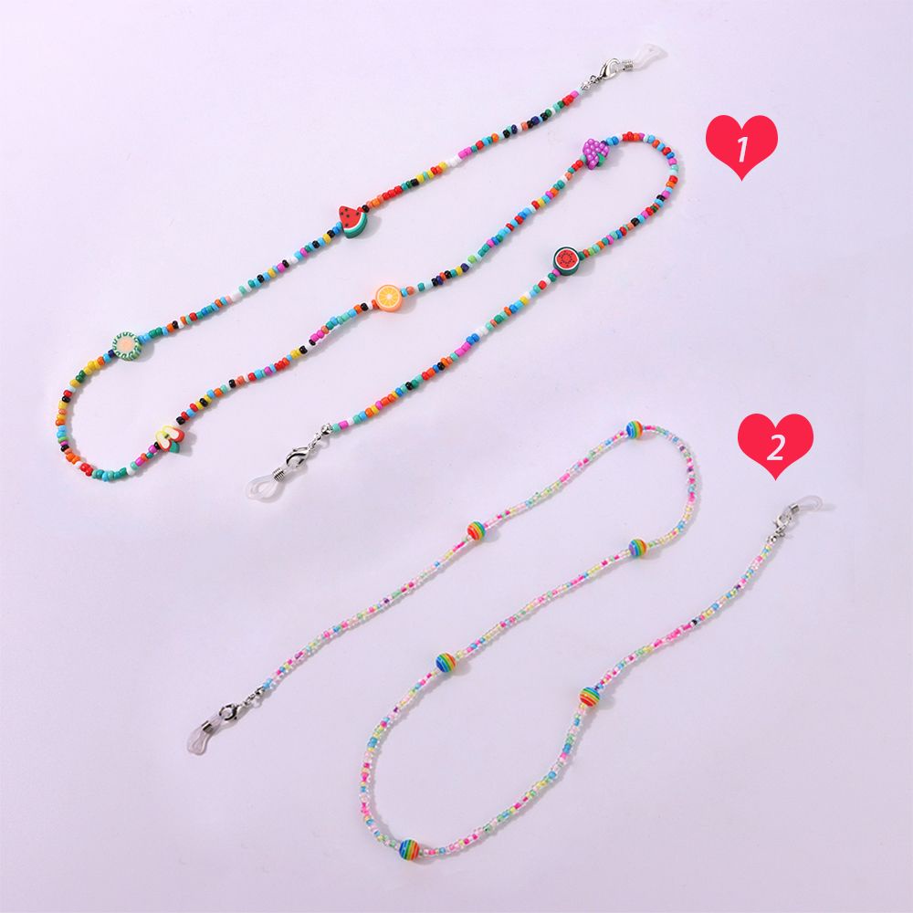 Dây đeo mắt kính họa tiết trái cây nhiều màu sắc phong cách Bohemian thời trang cho nữ