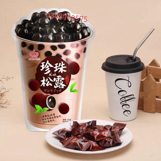 [Siêu ngon][Sale] Combo 2 gói Kẹo trà sữa trân châu ngôn tình Đài Loan