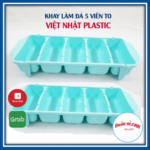 Khay làm đá 5 viên to nhựa dẻo VIỆT NHẬT PlASTIC (MS: 6928) - 01261