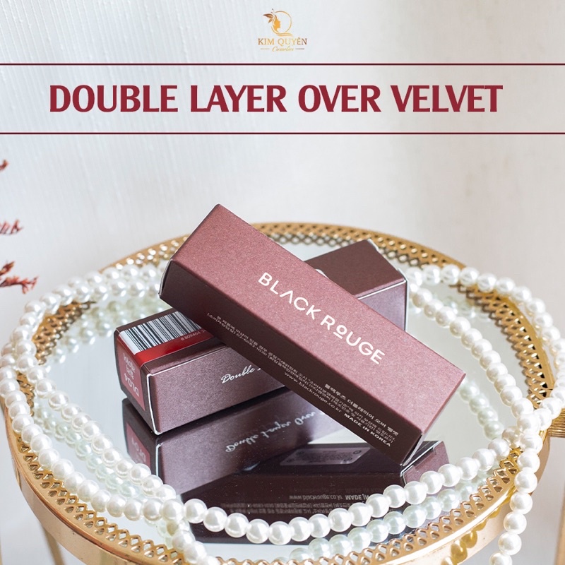 Son Black Rouge Double Layer Over Velvet NEW 2022 - Kim Quyên Cosmetics