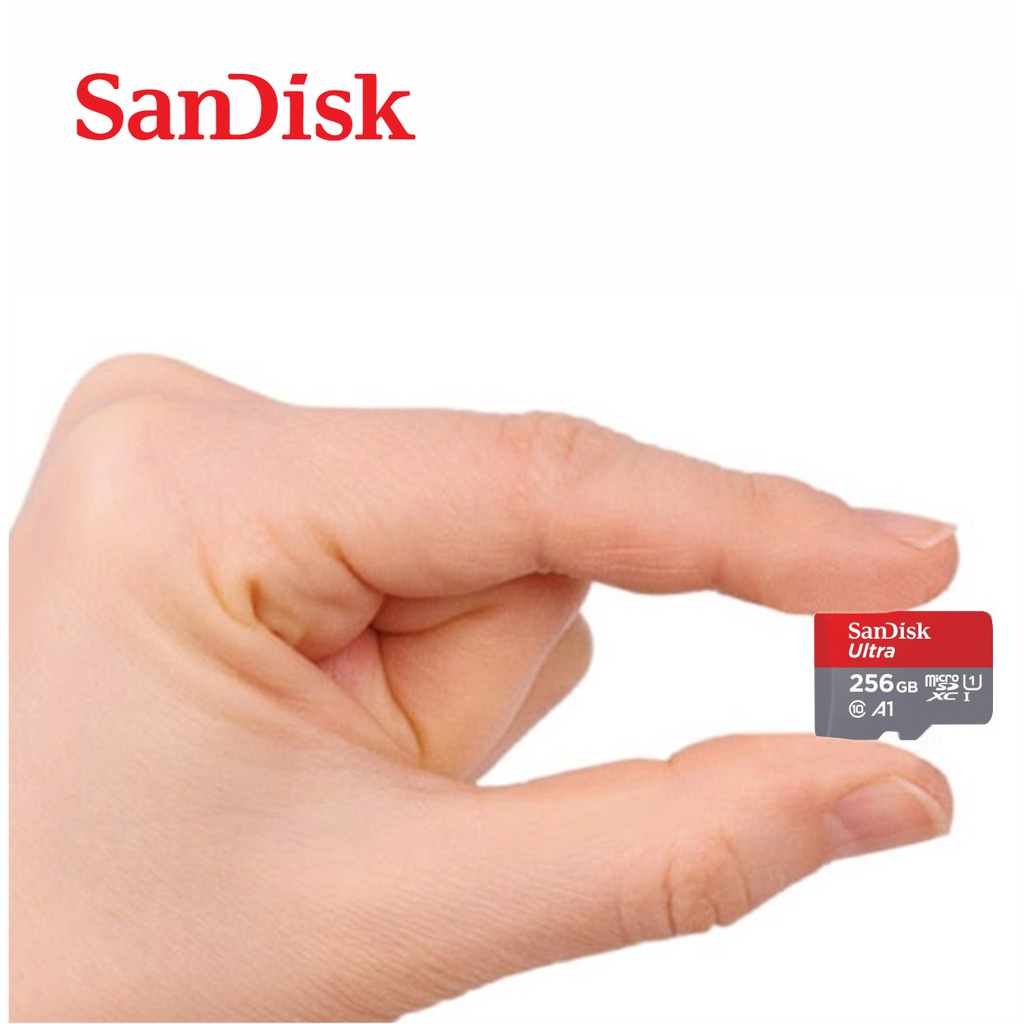 Thẻ nhớ MicroSDXC 256GB SanDisk Ultra A1 Class 10 120MB/s (Đỏ)
