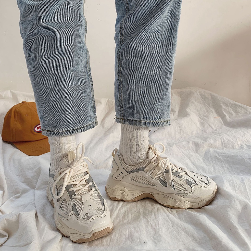 Giày thể thao phản quang hottrend, Sneaker Tăng Chiều Cao 3.5cm