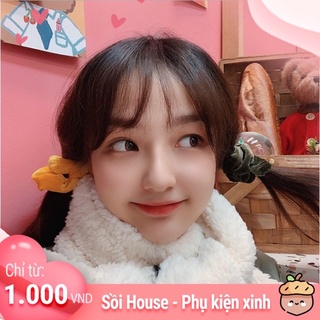 [Sale huỷ diệt] Dây cột tóc vải nhung Scrunchies xinh xắn HOT TREND Sồi House