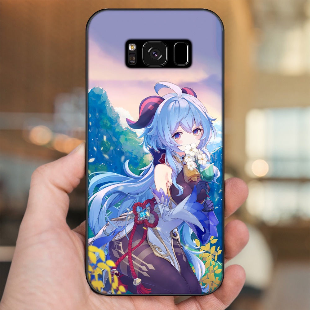 Ốp lưng Samsung S8, S8 Plus viền đen in hình Ganyu Genshin Impact