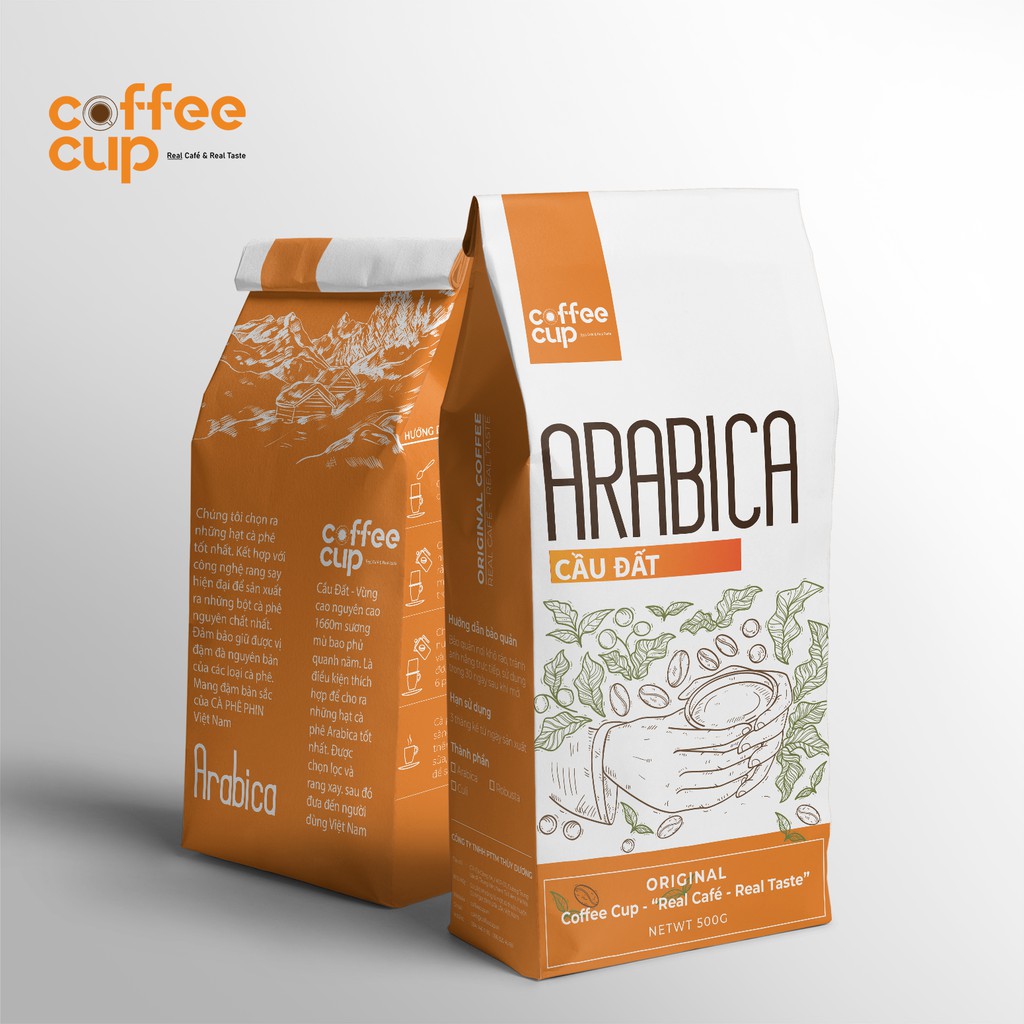 Cà phê nguyên chất Arabica Cầu Đất Coffee Cup Đặc Biệt, Cà phê rang xay loại 1 nguyên bản pha phin | BigBuy360 - bigbuy360.vn