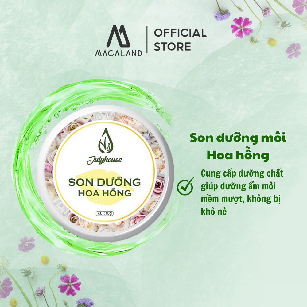 Son dưỡng môi giảm thâm tinh dầu Hoa Hồng 10g JULYHOUSE