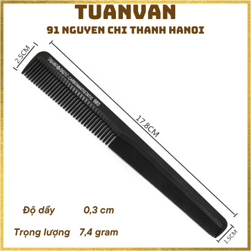 Lược cắt tóc Tony (Mẫu lược nhặt sạn chuyên dụng 980)