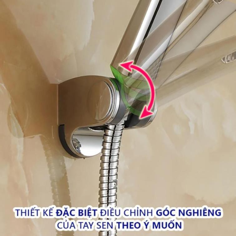 Đế cài sen tắm nóng lạnh, vòi xịt vệ sinh đa năng 9162